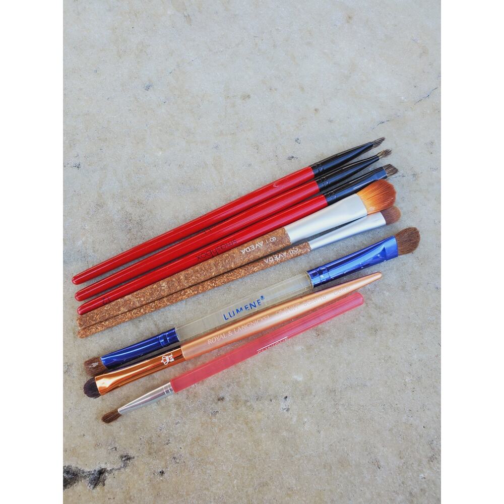 Aveda Smashbox Clinique Royal and langnickel Set of Makeup Brushes #2 #8 #12